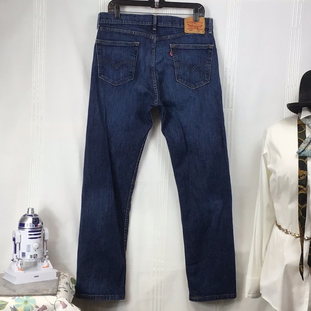 Men’s 🐎 Levi’s 505 Regular Straight Leg Zip Fly Blue Jeans 34 X 32